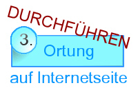 Schritt drei: Ortung im Mitgliederbereich beim Anbieter vornehmen